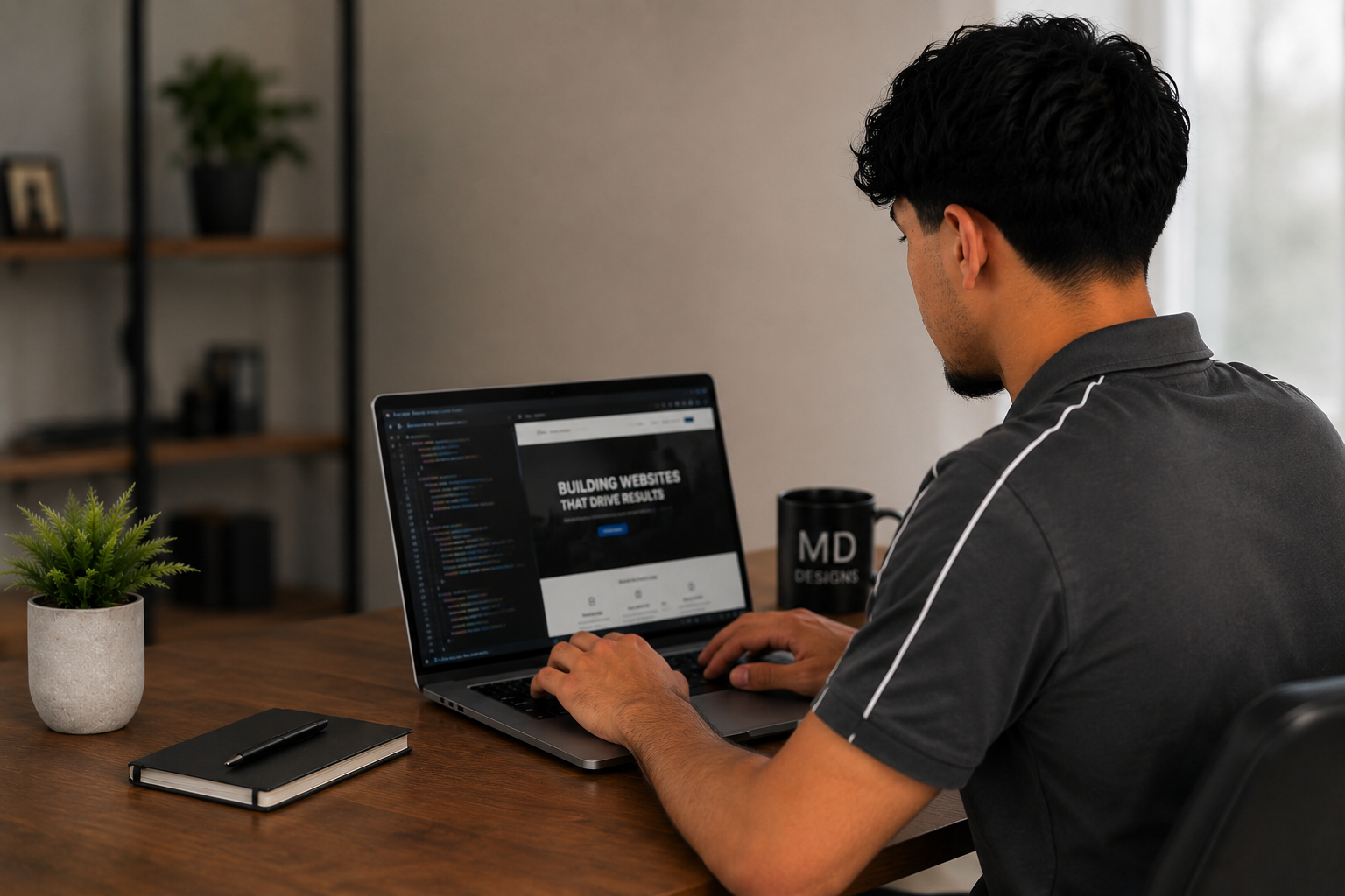Building a client website at MD Designs