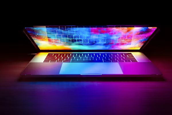 Web design laptop